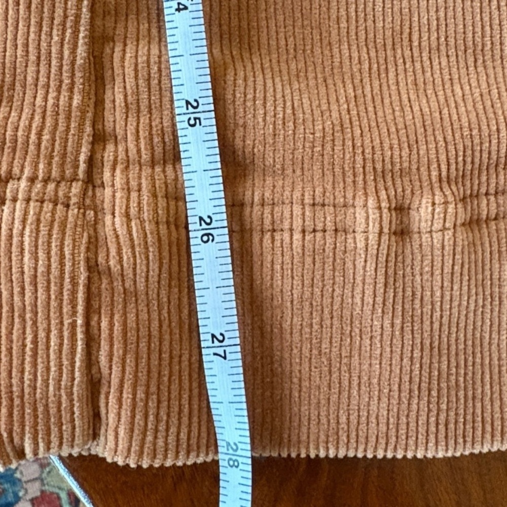 Alice + Olivia Camel Corduroy Flare Wide Leg Jeans - Picture 12 of 16